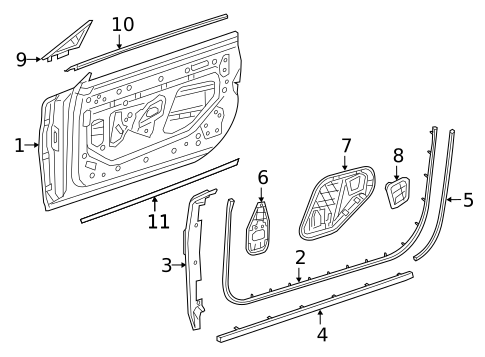 Exterior Trim - Door for 2015 Mercedes-Benz S63 AMG #0