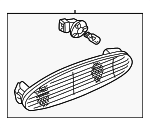 LNC5030AB - : Side Marker Lamp for Jaguar: Vanden Plas, XJ8, XJR Image
