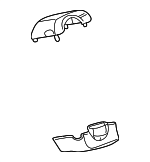 5GE10DX9AE - Steering: Lower Shroud for Dodge: Dakota, Ram 1500, Ram 1500 Van, Ram 2500, Ram 2500 Van, Ram 3500, Ram 3500 Van Image