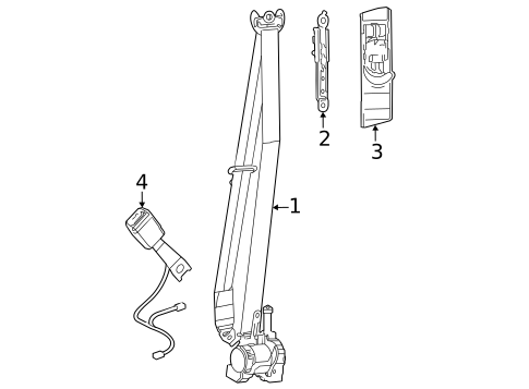 Front Seat Belts for 2025 Lexus LX700h #1