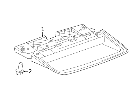 High Mounted Stop Lamp for 2020 Chevrolet Impala #0