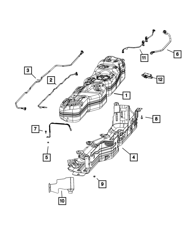 68332307AB - Fuel and Accelerator Pedal: Purge Hose for Mopar Image