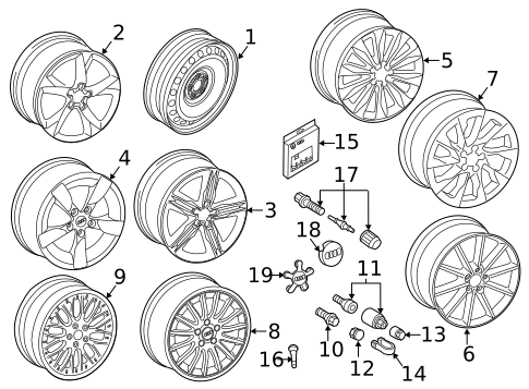Wheels for 2017 Audi A5 Quattro #1
