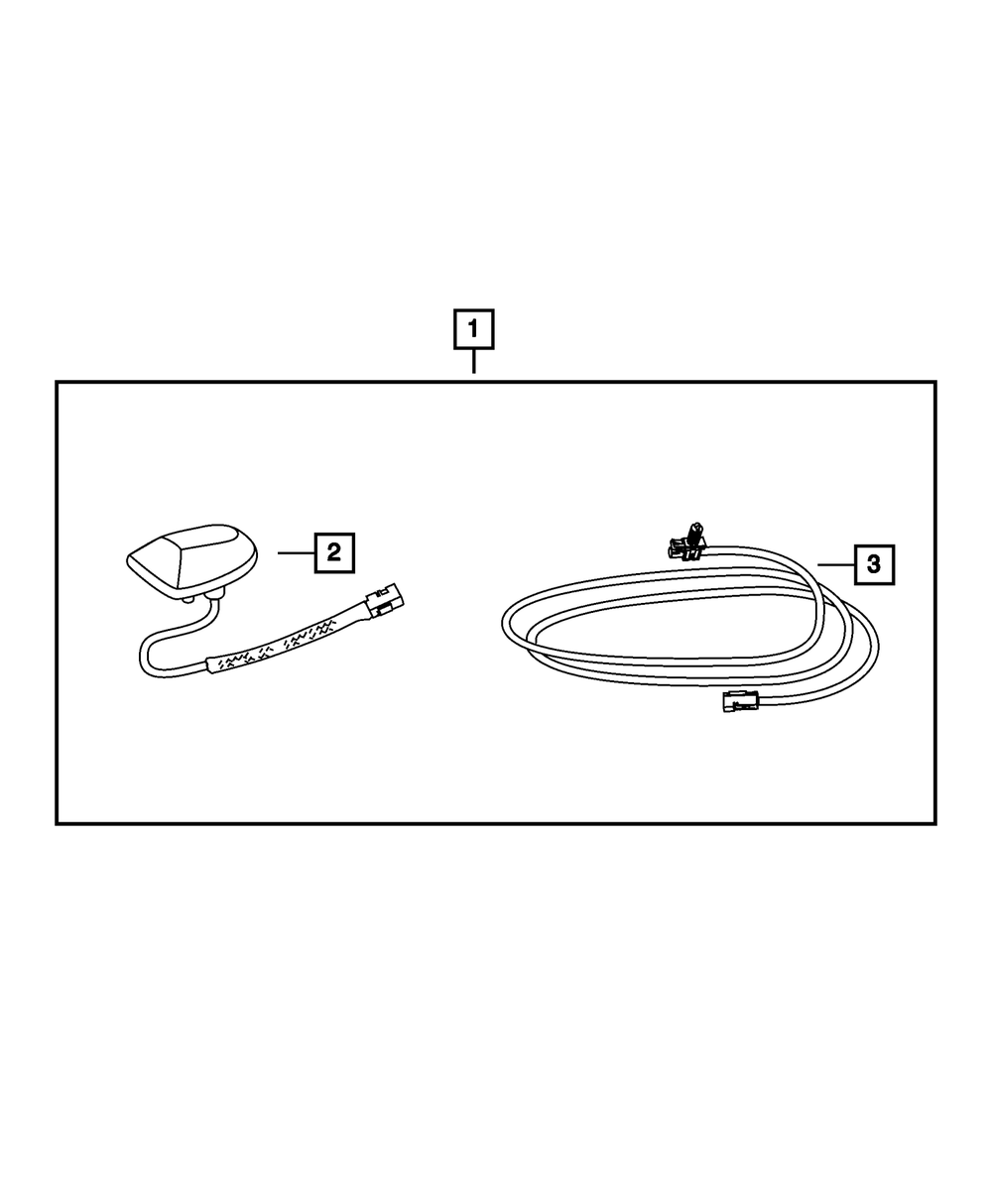 Satellite Receiver Install Kit - Mopar (82210940AD)