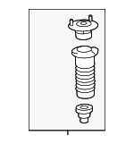 4868024110 - Suspension: Suspension Strut Mount for Lexus: GS F, GS Turbo, GS200t, GS300, GS350, GS450h, RC200t, RC300, RC350 Image