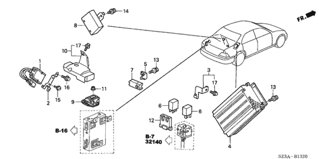 Control Unit (Trunk) for 2004 Acura RL #0