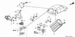 39797SH2003 - Electrical/Exhaust/Heater/Fuel: RELAY ASSY., POWER (4P) (DENSO) for Acura Image