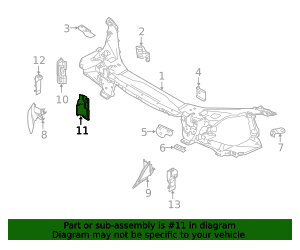 2012-2018 Volvo Radiator Support Air Deflector 31353296 | Truck Part Center