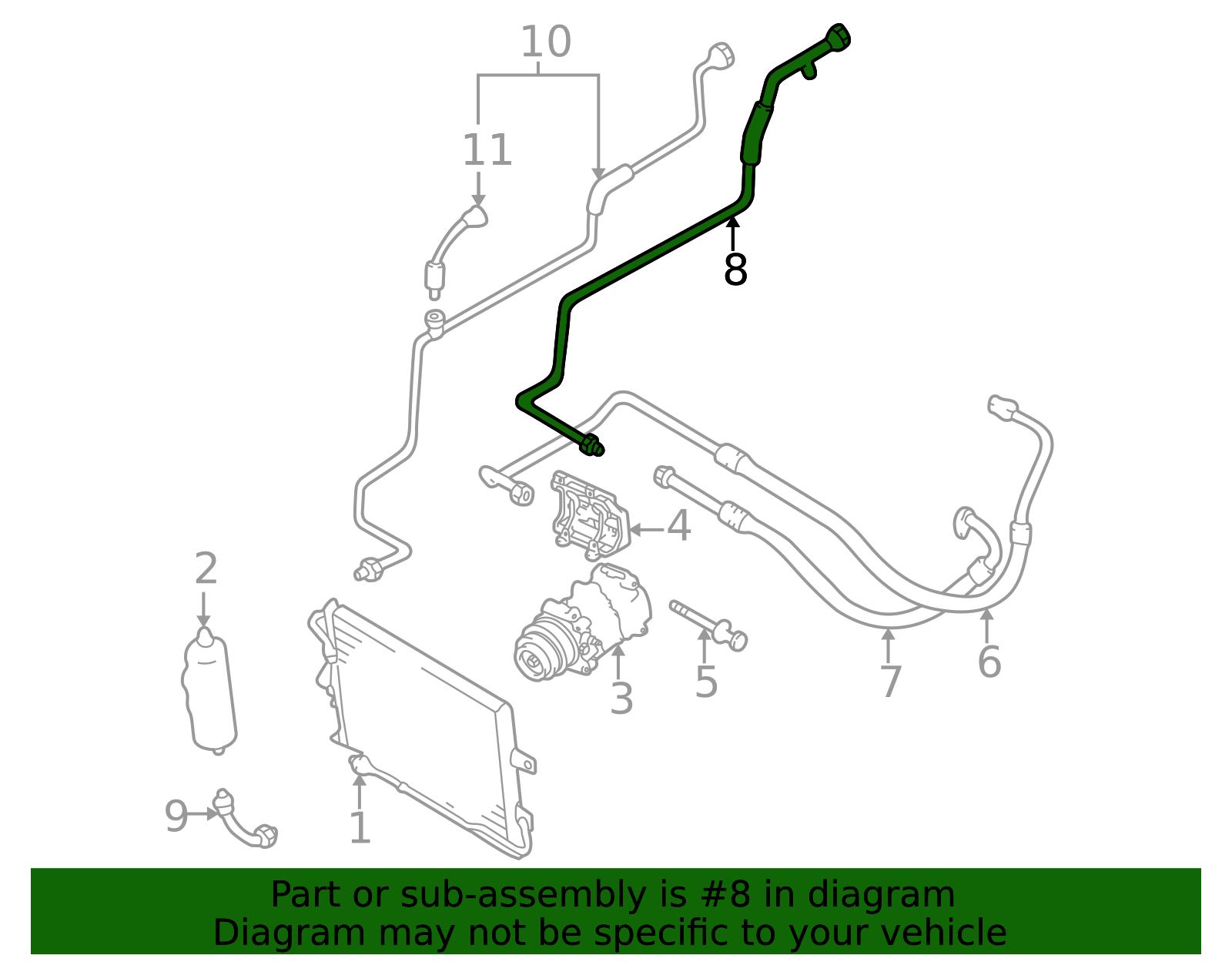 2001-2003 Mazda Miata | A/C Pipe | NC72-61-464A | Mazda Online Parts