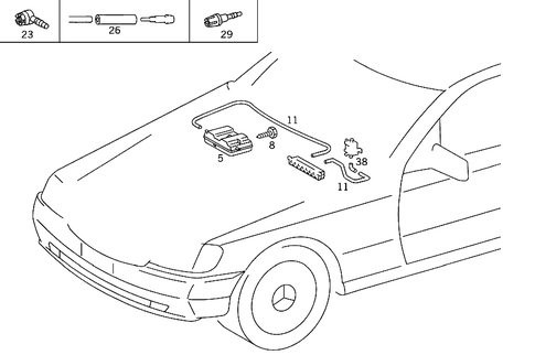 Vacuum Parts for Shiftpoint Retard for 1984 Mercedes-Benz 300 SD #0