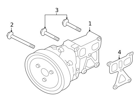 Water Pump for 2013 Mitsubishi Lancer #0