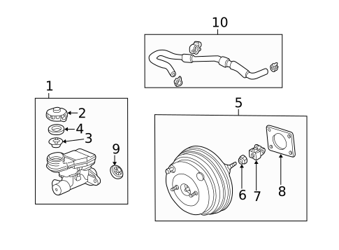 Master Cylinder - Components On Dash Panel for 2003 Acura RSX #0
