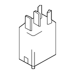 RLY1 - Electrical: Motorcraftâ„¢ Relay for Ford: EcoSport, Edge, Escape, Expedition, Explorer, F-150, F-250 Super Duty, F-350 Super Duty, F-450 Super Duty, Focus, Fusion, Mustang, Police Interceptor Sedan, Police Interceptor Utility, Police Responder Hybrid, Ranger, Special Service Police Sedan, SSV Plug-In Hybrid, Taurus | Lincoln: Continental, MKX, Nautilus, Navigator | Mercury: Mariner Image
