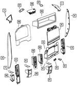 1NL96HL1AA - Interior Trim: Speaker Grille for Mopar Image