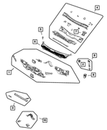 5076289AM - Body Sheet Metal Except Doors: Dash Panel for Mopar Image