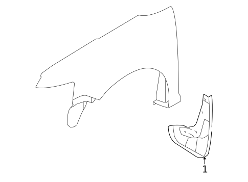 Exterior Trim - Fender for 2012 Ford Flex #0