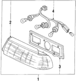 33500SH3A03 - Electrical: Tail Lamp Assembly for Honda: Civic Image
