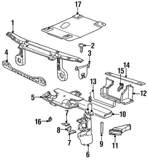 Radiator Support for 1998 BMW 318ti #0