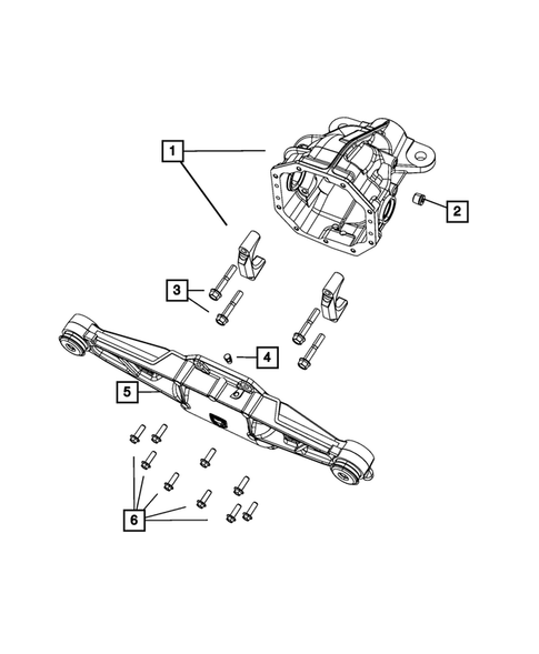 Rear Axle; Housing, Differential and Vent for 2010 Dodge Viper #1