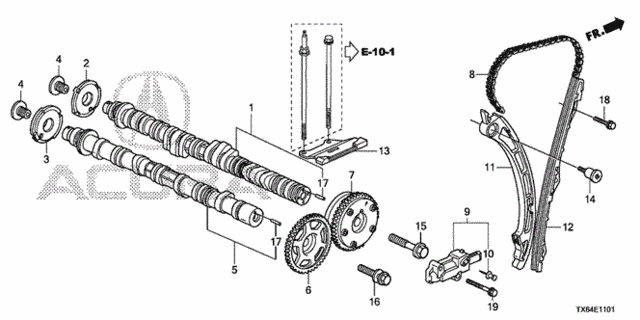 Camshaft - Cam Chain (2.4L) (1) for 2015 Acura ILX #0