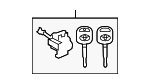 690510C010 - Body: Cylinder &amp; Keys for Toyota: Tundra Image