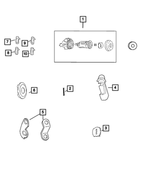 5191978AA - Doors, Door Mirrors and Related Parts: Door Lock Cylinder Lever for Mopar Image