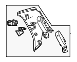 29669055001D34 - Body: Upper Quarter Trim for Mercedes-Benz Image