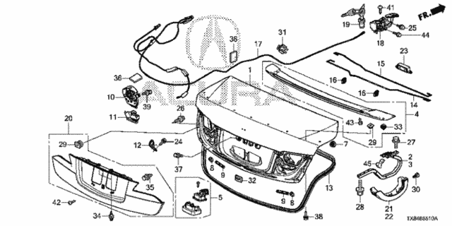 Trunk Lid for 2013 Acura ILX #0