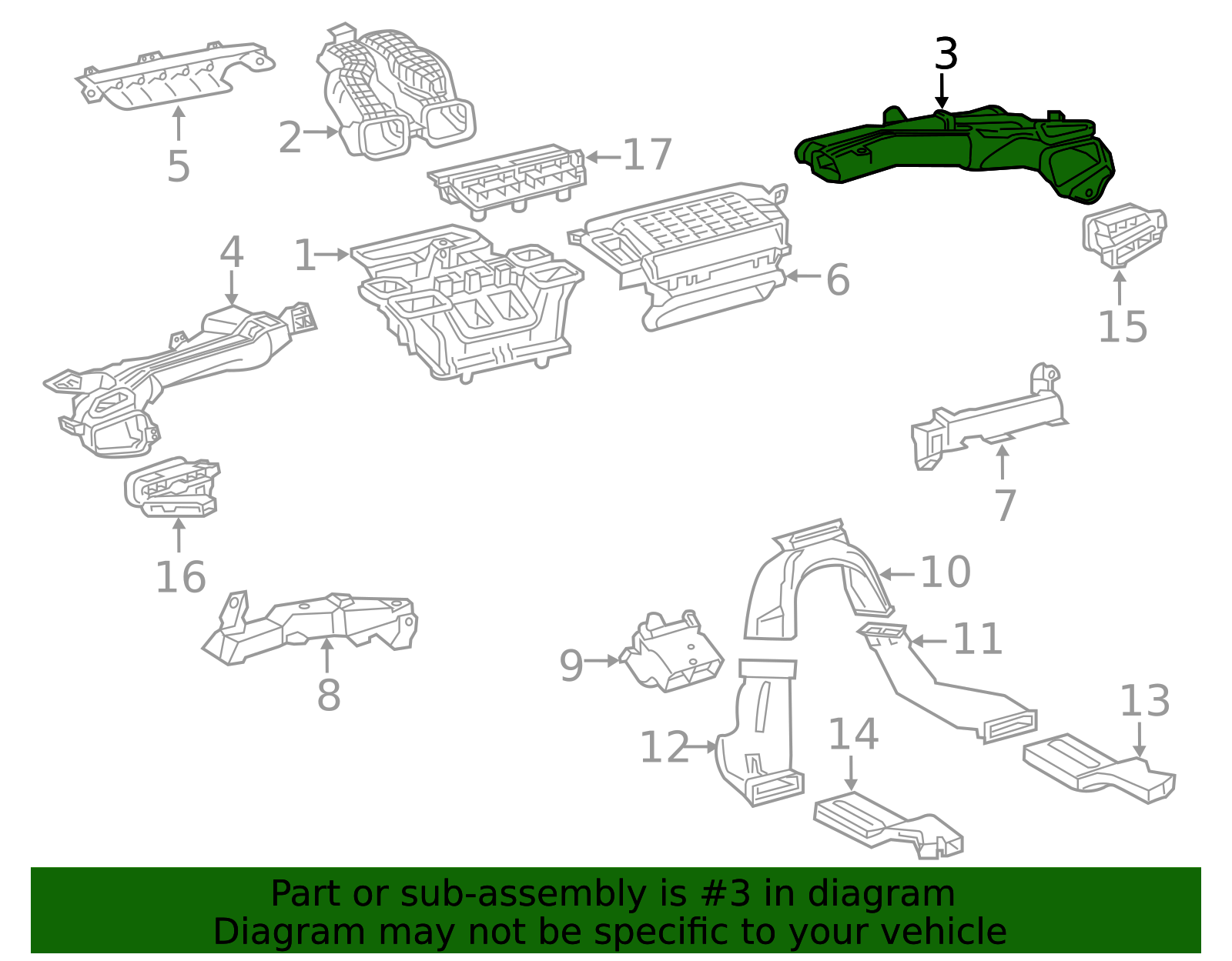 55085-02050 - Instrument Panel Air Duct 2019-2025 Toyota | Longo Toyota ...