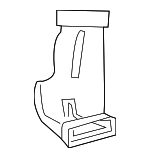 8721347050 - Body: Rear Duct for Toyota: C-HR, Corolla, GR Corolla, Prius, Prius AWD-e, Prius Prime Image