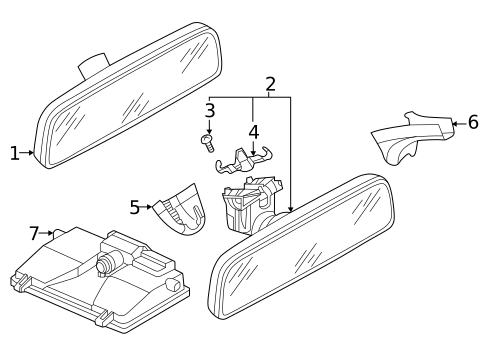 Inside Mirrors for 2025 Volkswagen Taos #1