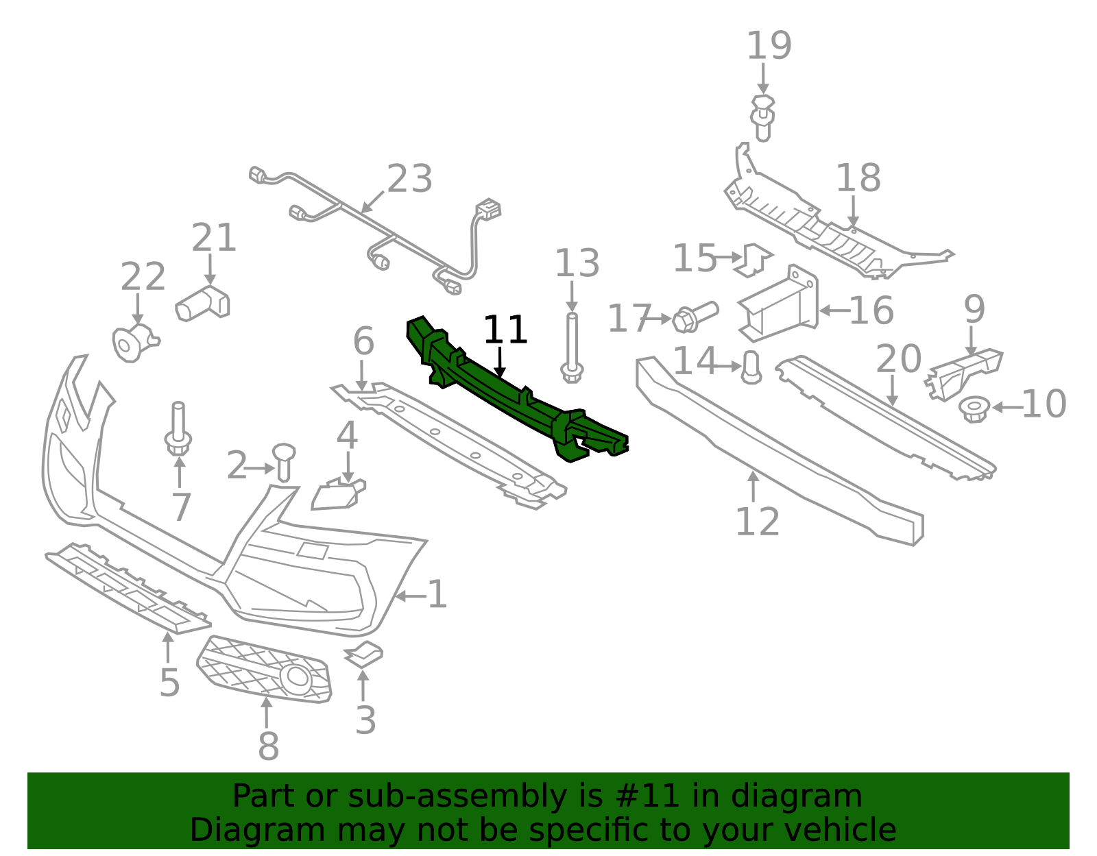 FRONT BUMPER Audi Q5 2009 09 2010 10 2011 11 2012 12 - 1298168