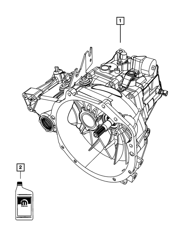 « 68042567AD – T355; 5-Speed; Manual Transaxle : Boite-pont pour Mopar Image »