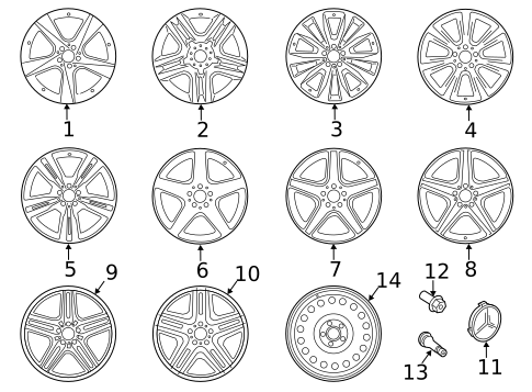 Wheels for 2015 Mercedes-Benz ML400 #0