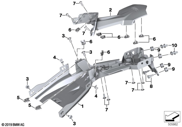 46628396361 - Frame and Mounting Parts: Wheel Cover -  for BMW-Motorrad Image image