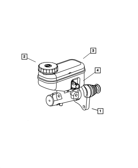 Brake Master Cylinder for 2006 Dodge Stratus #1