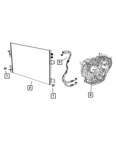 Transmission Oil Cooler, and Lines for 2010 Dodge Caliber #0