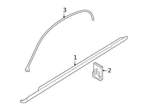Exterior Trim - Pillars for 2005 Jaguar S-Type #0