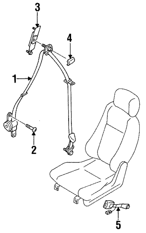 Seat Belt for 2004 Isuzu Axiom #0