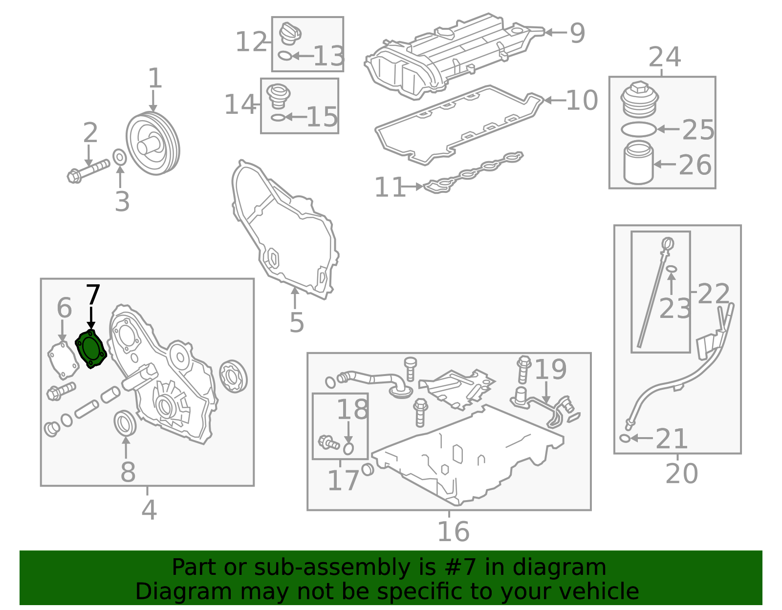 Genuine Water Pump Access Cover Gasket for 2003-2011 Saab | Part ...