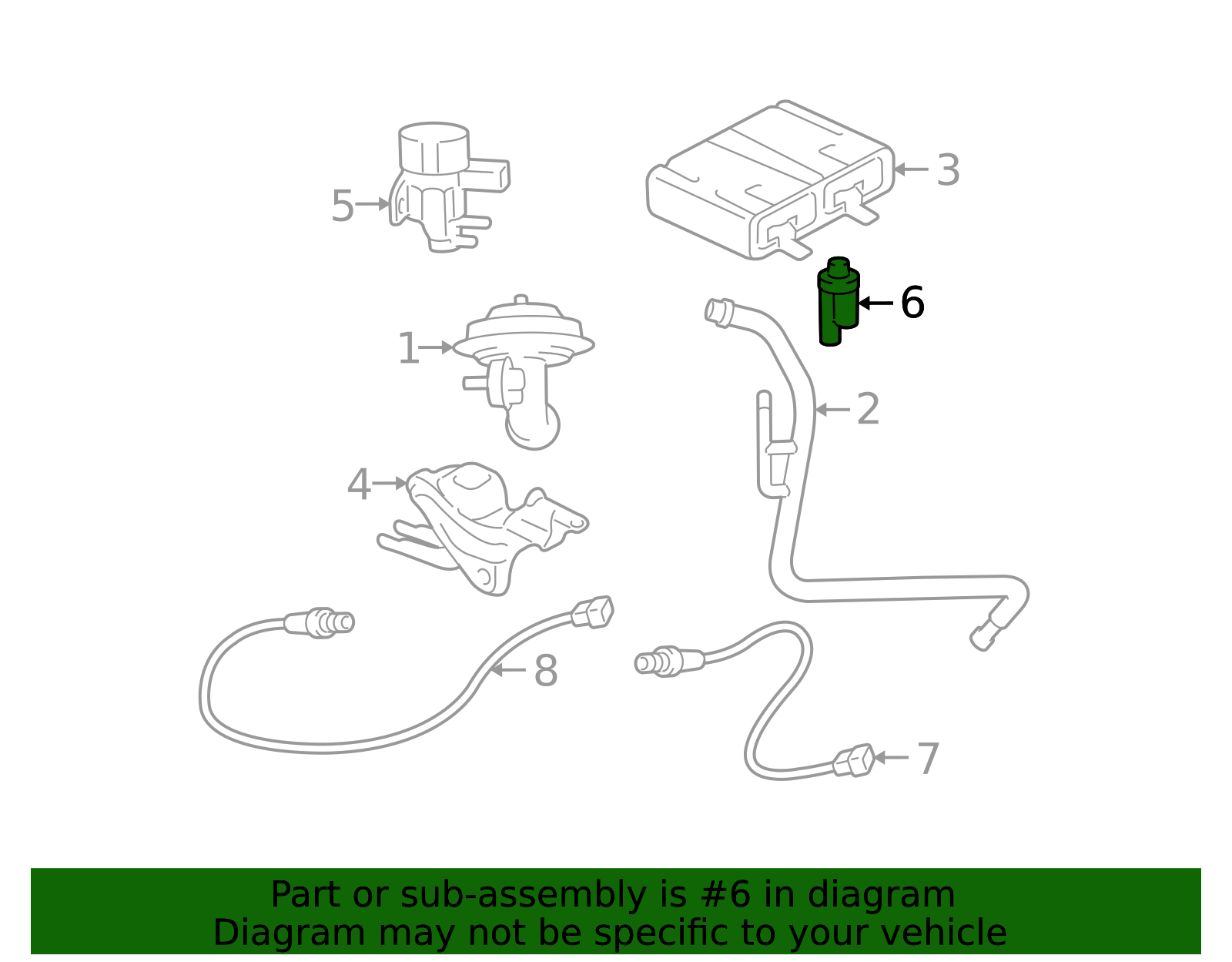 Dpfe 145 Motorcraft Exhaust Gas Re-Circulation (Egr) Pressure Sensor DPFE-15 ...