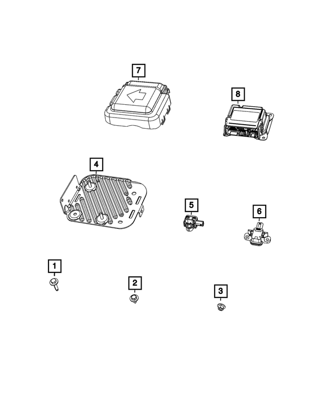 6505190AA - Electrical: Hex Nut And Washer for Mopar Image image