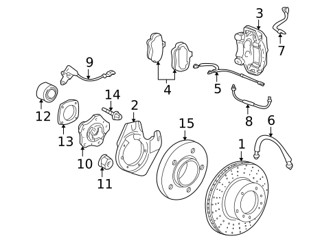 Front Brakes for 2008 Porsche 911 #0