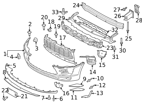 Bumper & Components - Front for 2017 Porsche Macan #0