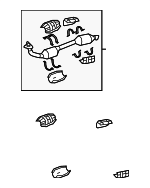 174100S011 - Exhaust: Front Pipe for Toyota: Sequoia, Tundra Image