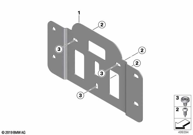 63149898249 - Frame and Mounting Parts: Fillister Head Self-Tapping Screw -  for BMW-Motorrad Image
