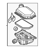 31319684 - : Air Cleaner Assembly for Volvo: S60, S60 Cross Country, S80, V60, V60 Cross Country, XC60, XC70 Image