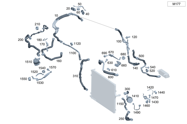 2325016601 - : Hose Line for Mercedes-Benz Image
