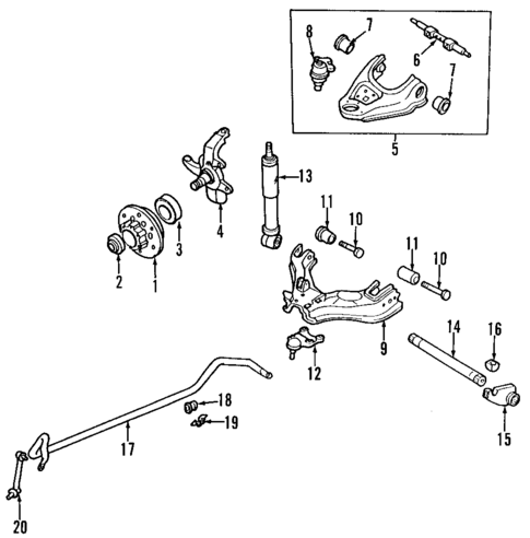 Front Suspension for 1999 Acura SLX #0