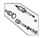 4341006480 - Front Drive Axle: Axle Assembly for Toyota: Camry, Solara Image